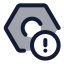 Settingerror icon with duotone standard style