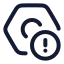 Settingerror icon with stroke rounded style