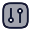 Settings icon with duotone rounded style