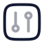 Settings icon with twotone rounded style
