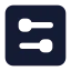 Settings icon with solid standard style