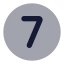 Sevencircle icon with bulk rounded style