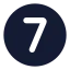 Sevencircle icon with solid standard style