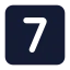Sevensquare icon with solid standard style