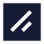 Shadcnsquare icon with solid sharp style