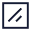 Shadcnsquare icon with stroke sharp style