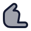 Shaka icon with duotone rounded style