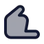 Shaka icon with duotone standard style
