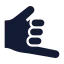 Shaka icon with solid sharp style