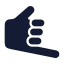 Shaka icon with solid standard style
