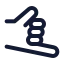Shaka icon with stroke standard style