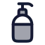 Shampoo icon with duotone rounded style