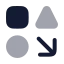 Shapecollection icon with bulk rounded style