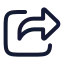 Share icon with stroke rounded style