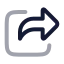 Share icon with twotone rounded style