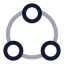 Share icon with twotone rounded style