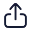 Share icon with stroke rounded style