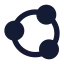 Share icon with solid standard style