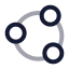 Share icon with twotone rounded style