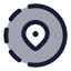Sharelocation icon with duotone rounded style