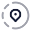 Sharelocation icon with twotone rounded style