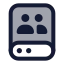 Shareddrive icon with duotone standard style