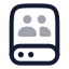 Shareddrive icon with twotone rounded style
