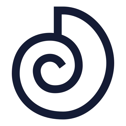 Shell Icon in Stroke Sharp style