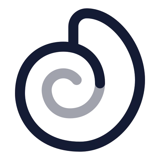 Shell Icon in Twotone Rounded style