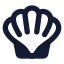 Shellfish icon with solid standard style