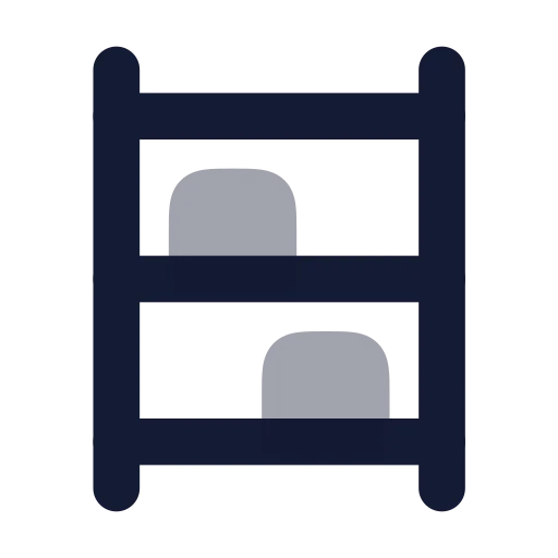 Shelving Unit Icon in Bulk Rounded style