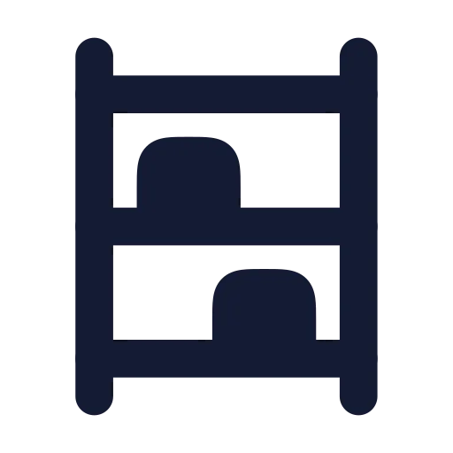 Shelving Unit Icon in Solid Rounded style