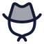 Sheriff icon with duotone rounded style
