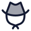 Sheriff icon with duotone standard style