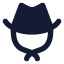 Sheriff icon with solid standard style