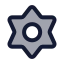 Sheriff icon with duotone standard style