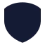 Shield icon with solid standard style