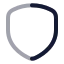 Shield icon with twotone rounded style