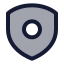 Shield icon with duotone standard style