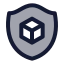 Shieldblockchain icon with duotone standard style