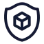 Shieldblockchain icon with stroke standard style