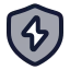 Shieldenergy icon with duotone rounded style