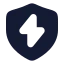 Shieldenergy icon with solid rounded style