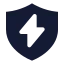 Shieldenergy icon with solid sharp style