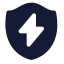 Shieldenergy icon with solid standard style