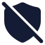 Shieldoff icon with solid standard style