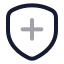 Shieldplus icon with twotone rounded style
