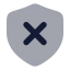 Shieldx icon with bulk rounded style
