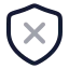 Shieldx icon with twotone rounded style