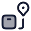 Shipmenttracking icon with duotone rounded style